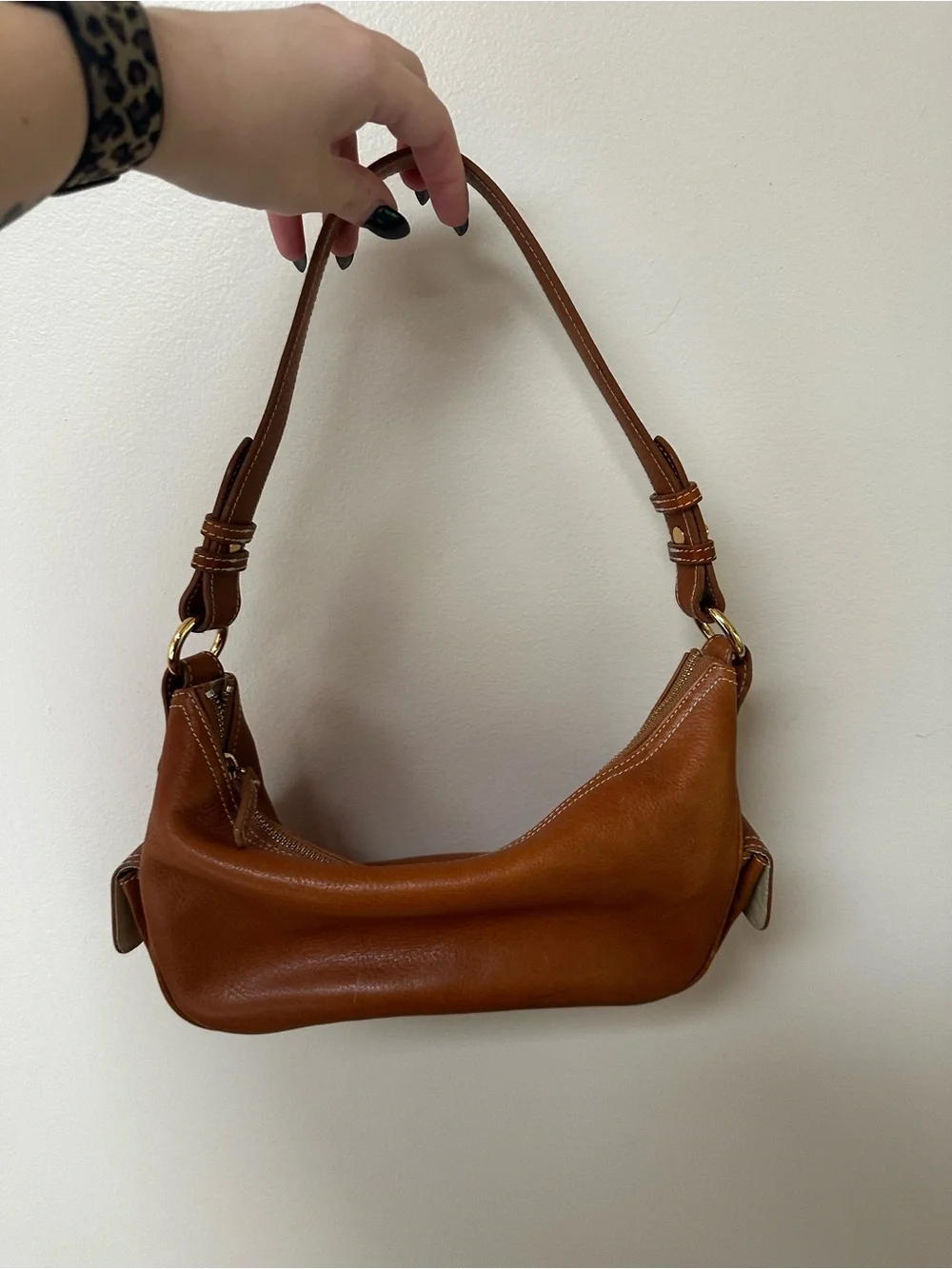 Vintage Leather Ralph Lauren hobo bag